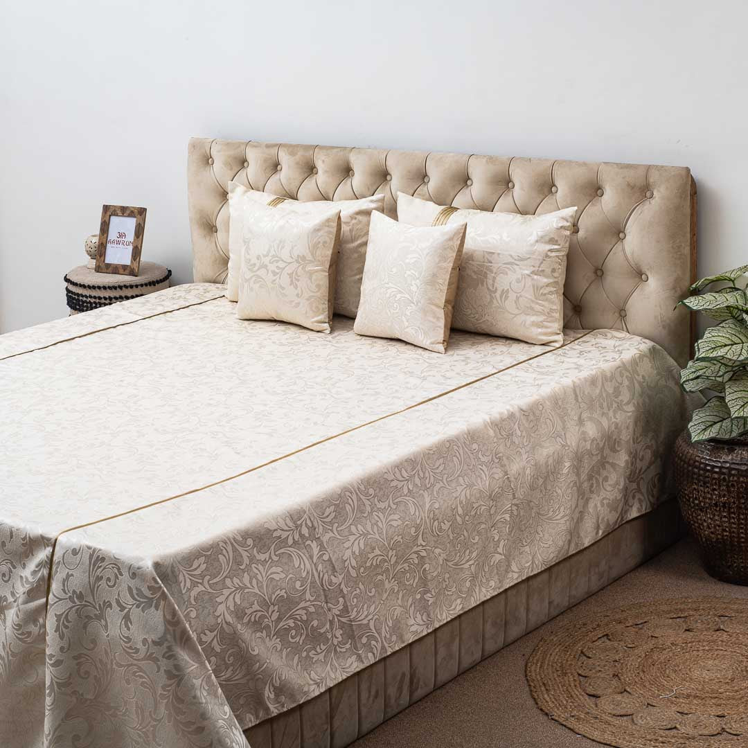 Premium King Size Jacquard Mix (1+2+2) Bed Cover Design Twenty Nine