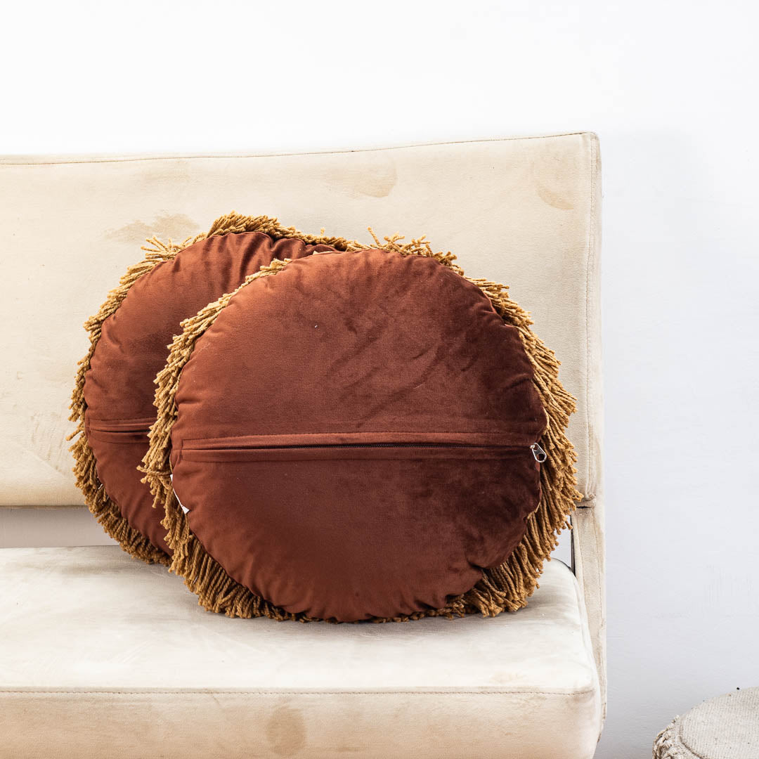 Premium Macrame Lion Cushion Cover