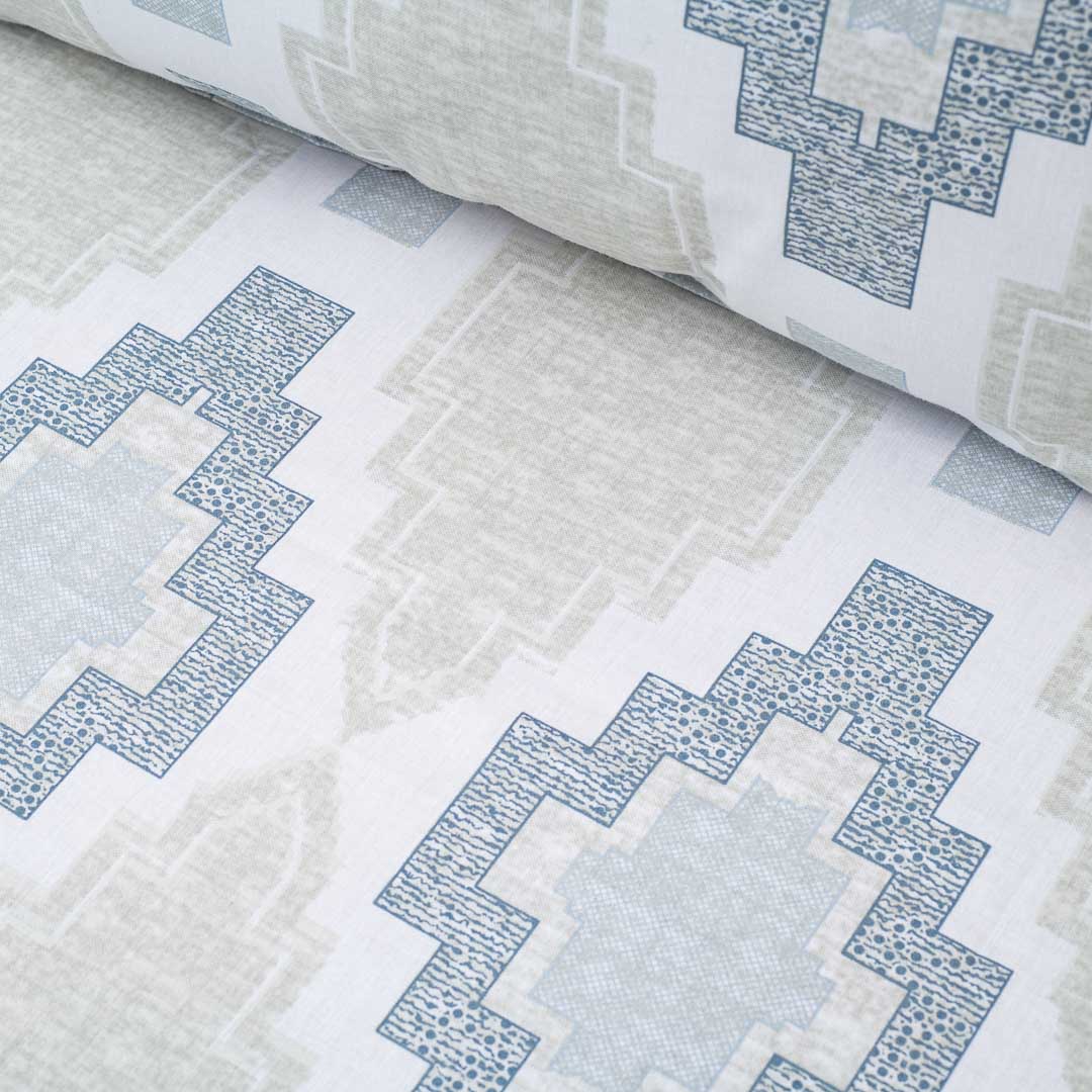 Premium Rectangle King Size Multi Cotton Percale Print (1+2) Bed Cover Comes With Two Pillow Cover Design Seven