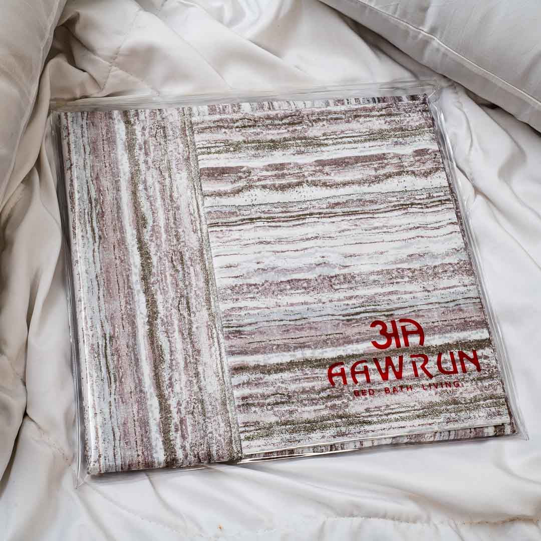 Premium King Size Multi Cotton Percale Print (1+2) Bed Cover Comes With Two Pillow Cover Design Fifteen