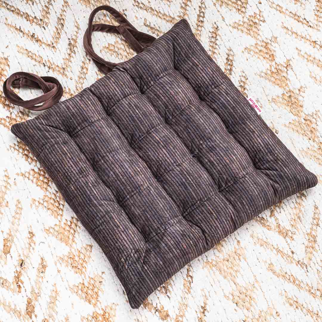 Premium Velvet Quilted Chair Pad