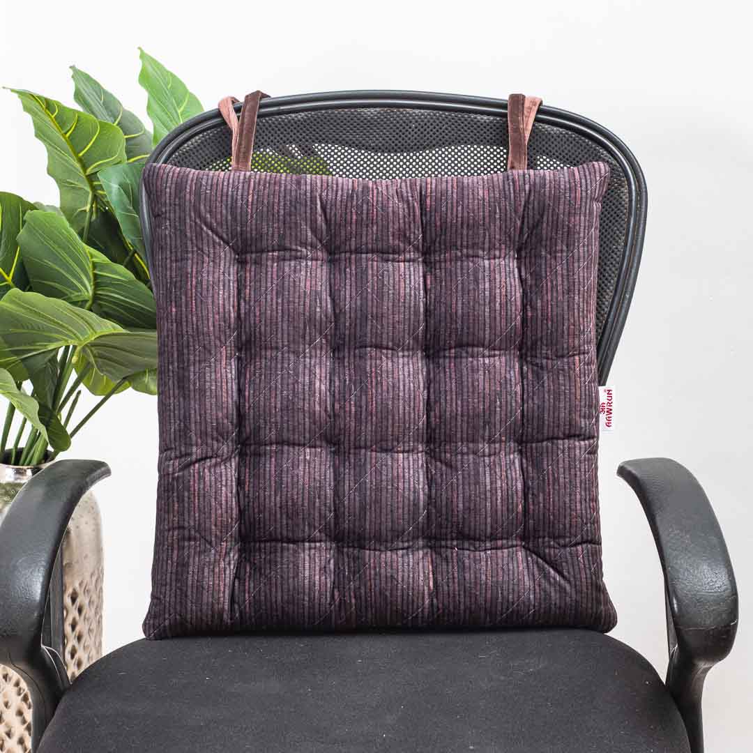 Premium Velvet Quilted Chair Pad