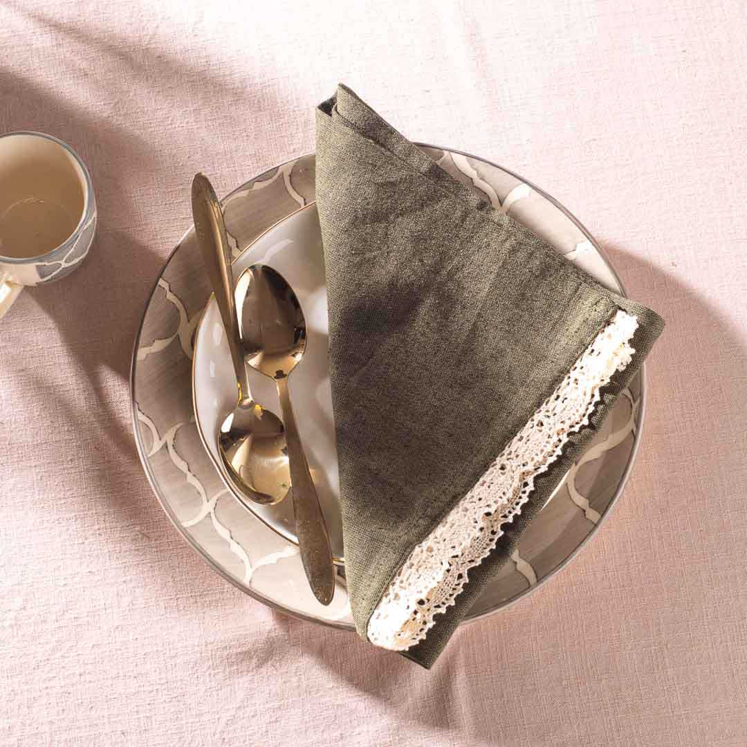 Premium Doll Embroidery (03 pcs set) Napkin