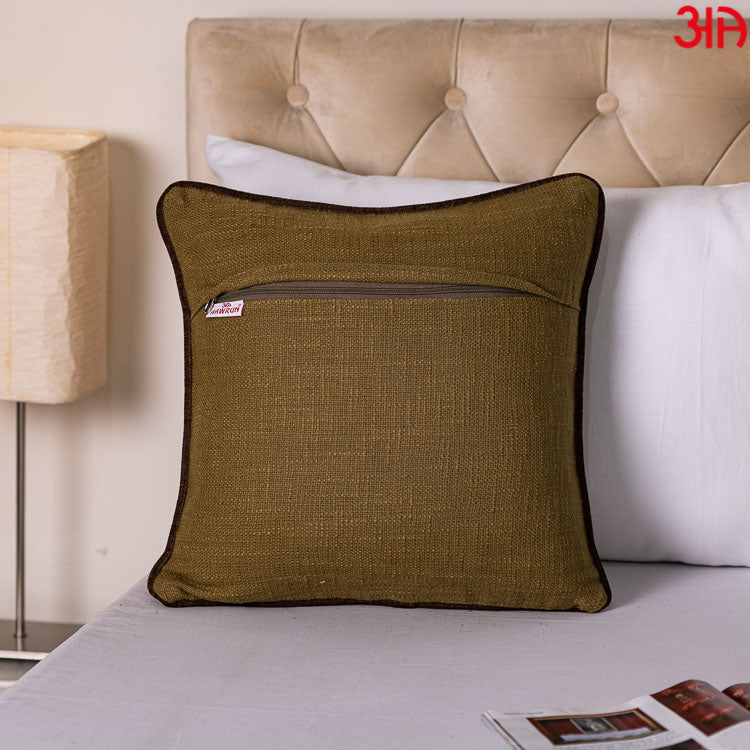 Gorgeous Palm Tree Cushion Cover with Hand Work