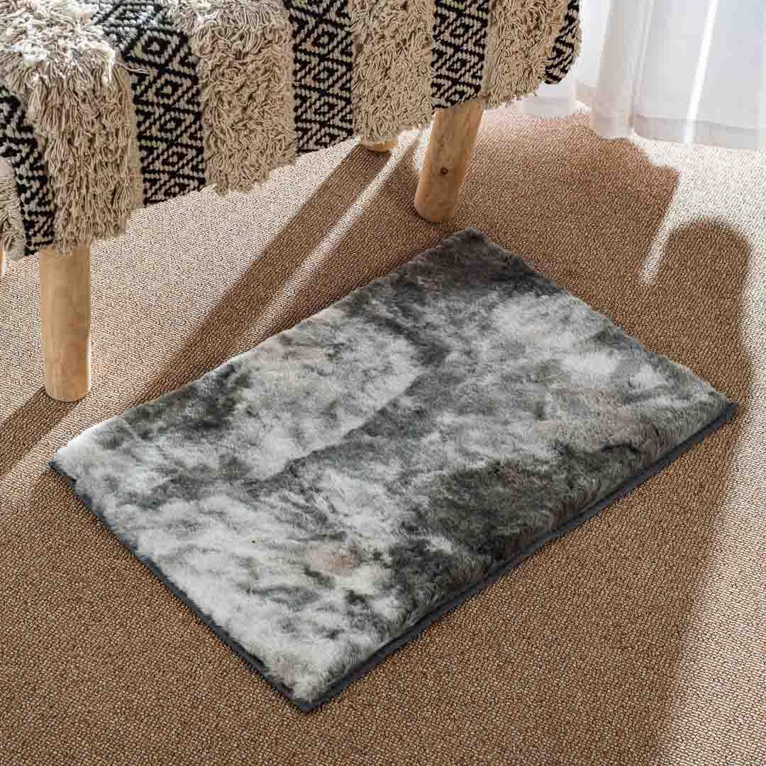 Premium Rabit Fur Tye Dye Door Mat Shead One