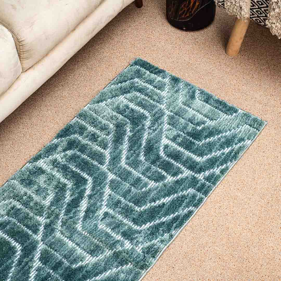 Premium Green Micro Runner Carpet Design Five