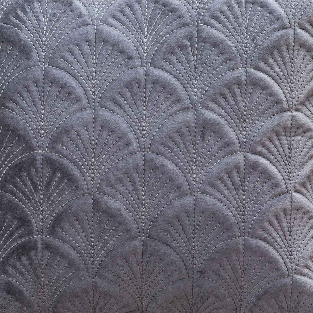 Premium self Embossed Leaf Design Cushion Cover