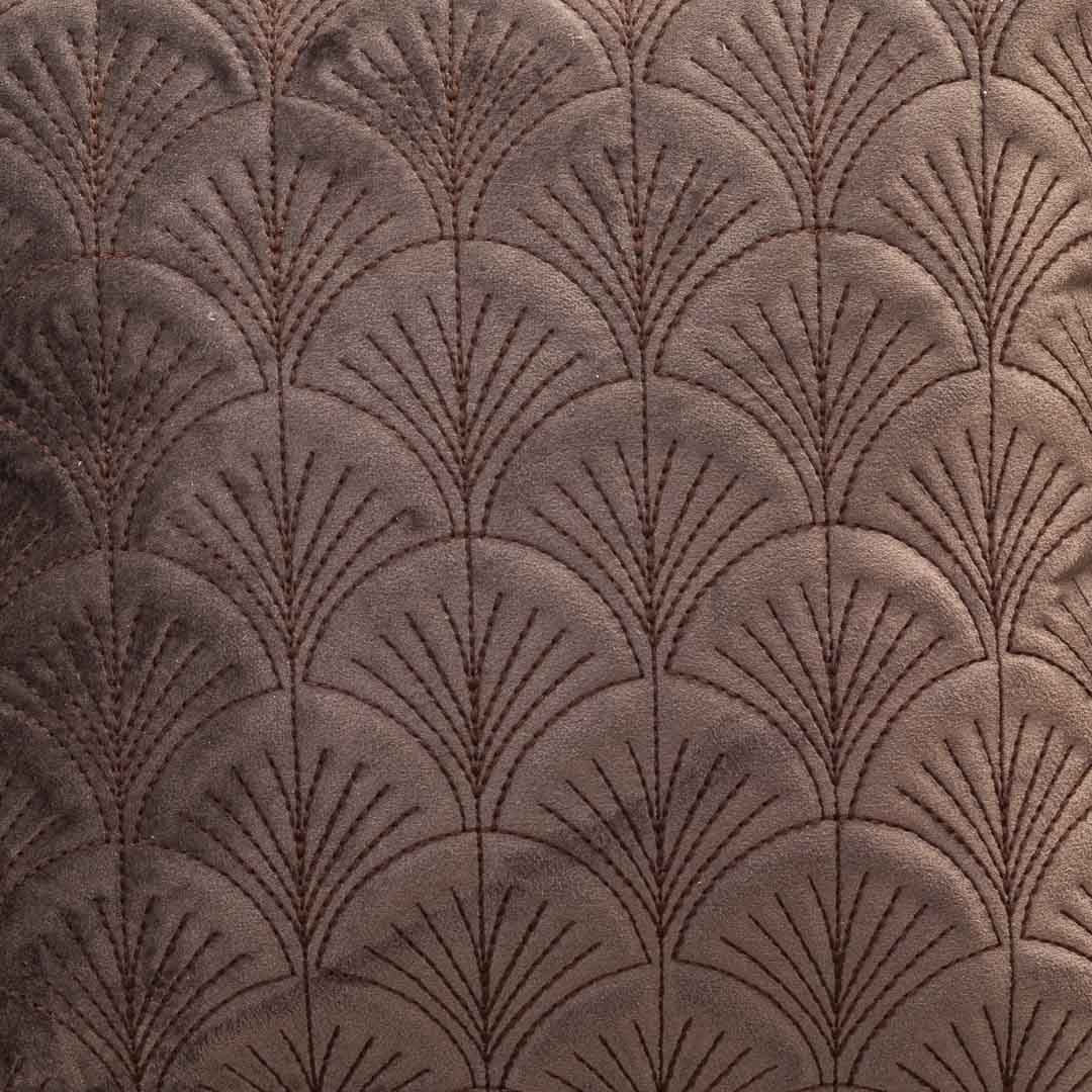 Premium self Embossed Leaf Design Cushion Cover