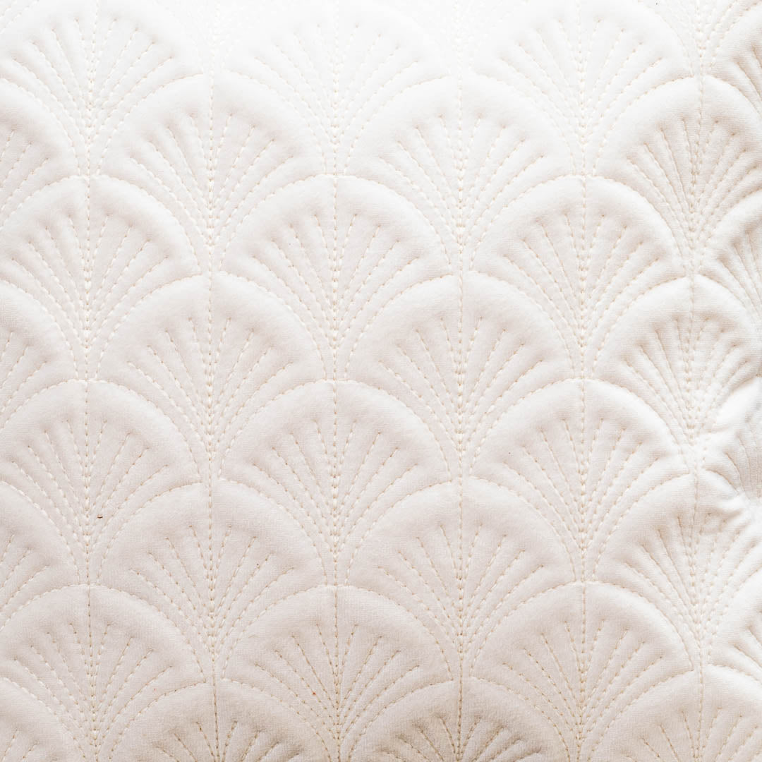 Premium self Embossed Leaf Design Cushion Cover