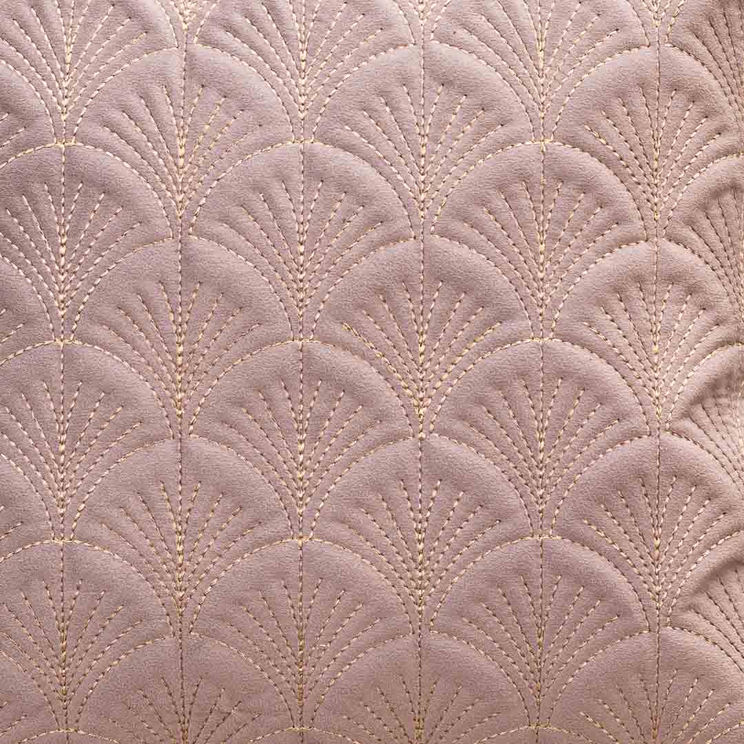 Premium self Embossed Leaf Design Cushion Cover