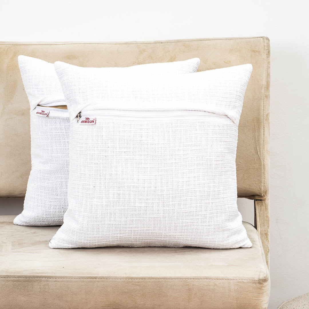 Premium Heritage Embroidery Top Cushion Cover
