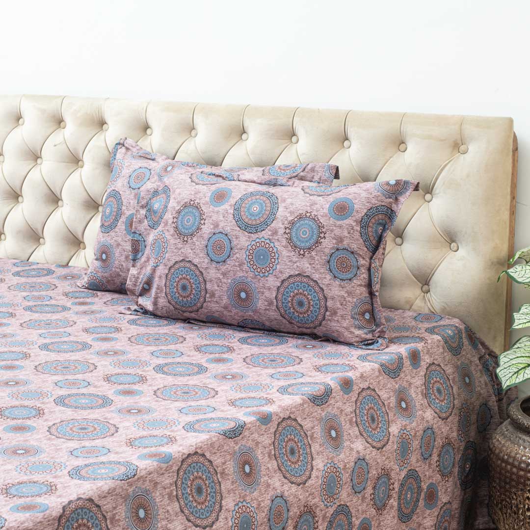 Premium Multi Colour Corsika (1+2) Bed Cover Design One