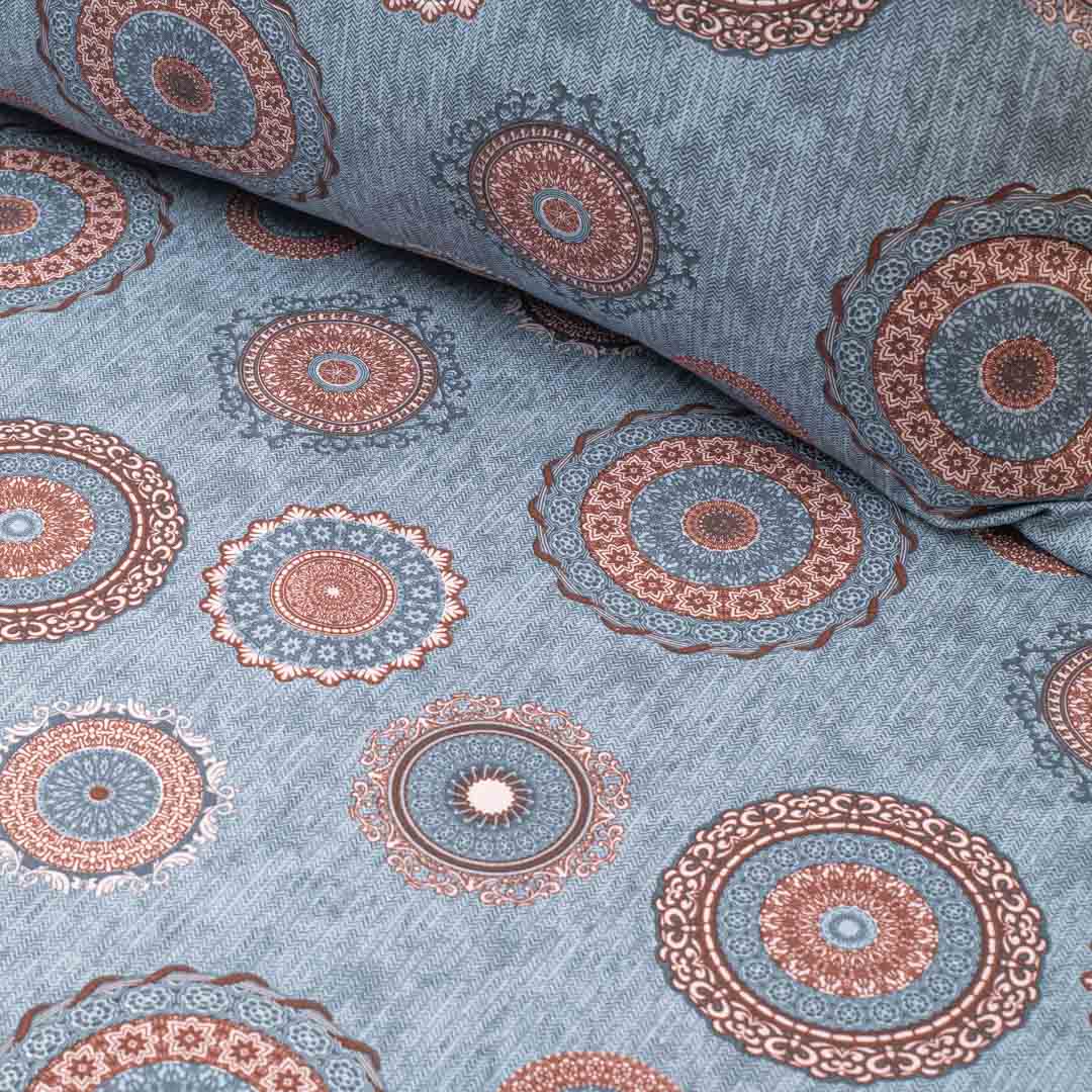 Premium Multi Colour Corsika (1+2) Bed Cover Design Two