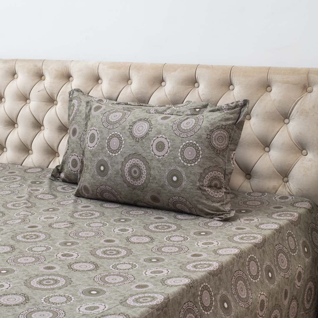Premium Multi Colour Corsika (1+2) Bed Cover Design Nine