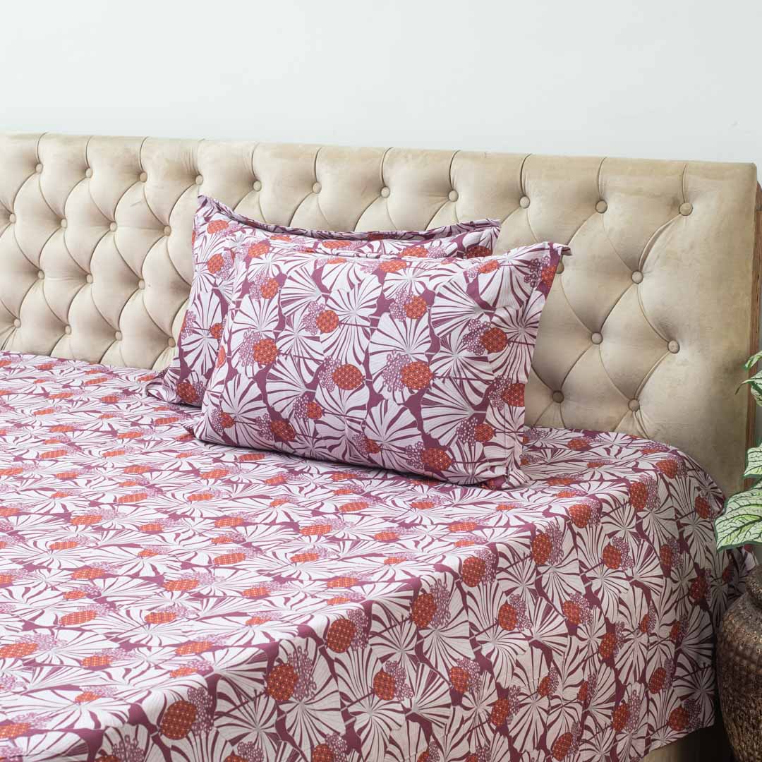 Premium Multi Colour Corsika (1+2) Bed Cover Design Ten