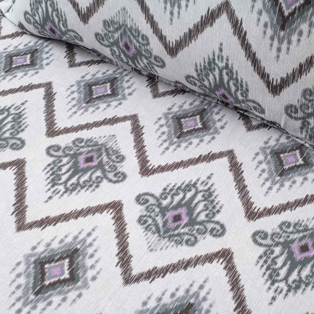 Premium Black Multi Corsika (1+2) Bed Cover Design Twelve