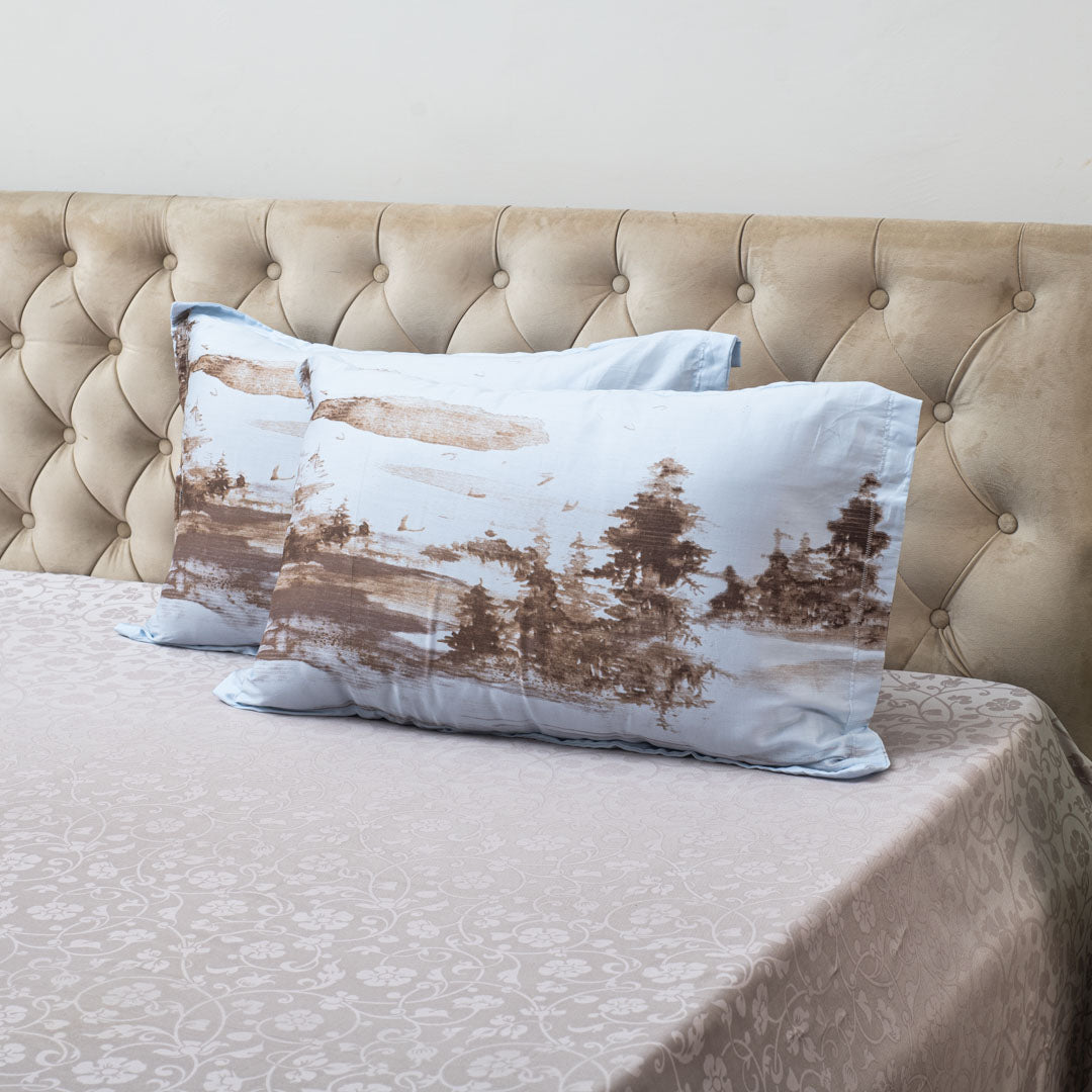 Premium 100% Cotton Earthy Elegance Bed Sheet Design Two