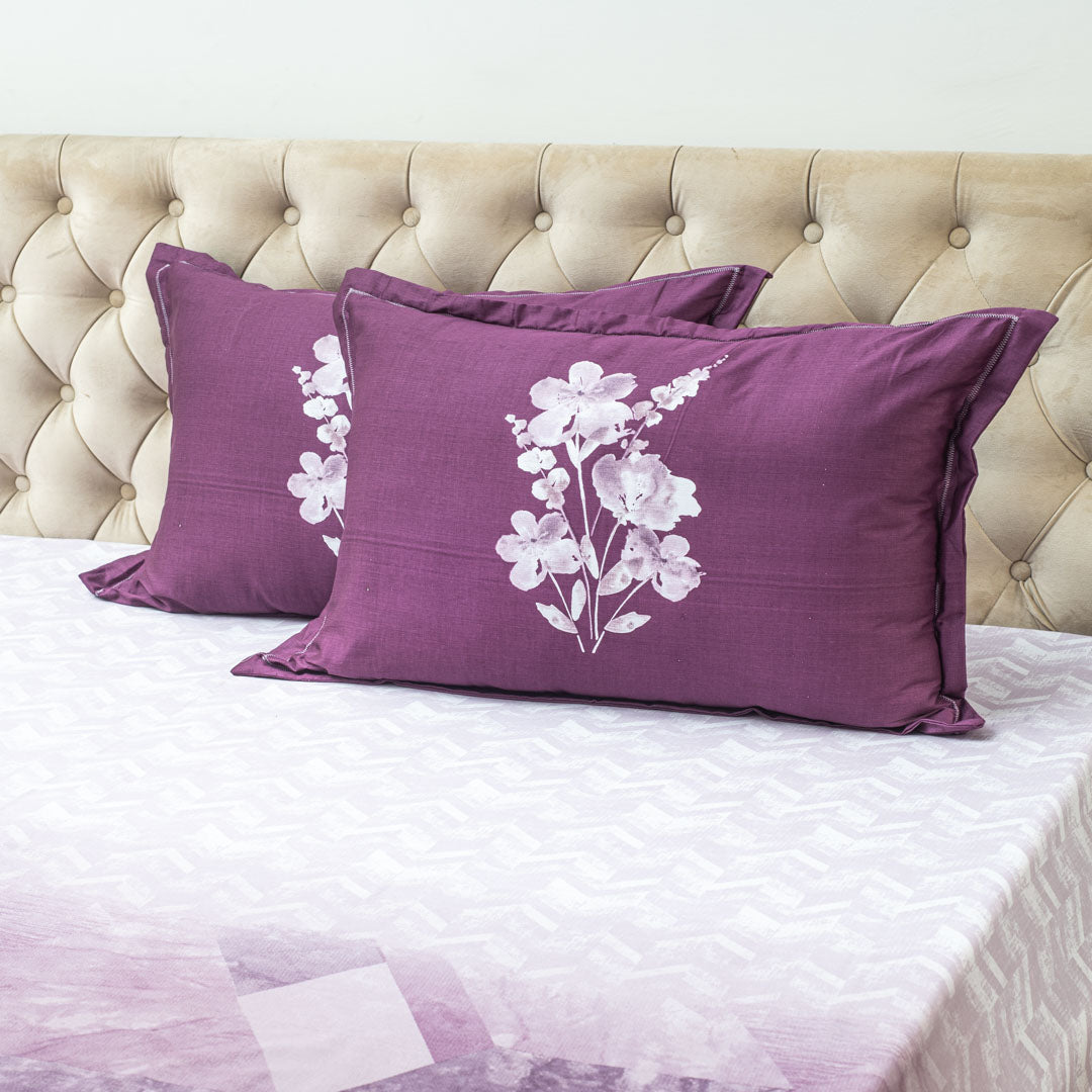 Premium 100% Cotton Purple Haze Harmony Bed Sheet Design Three