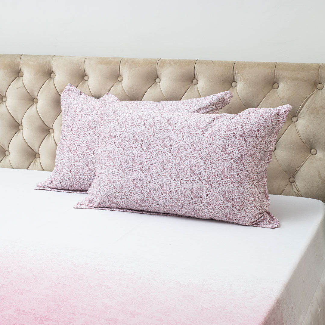 Premium 100% Cotton Rosé Whisper Bed Sheet Design Seven