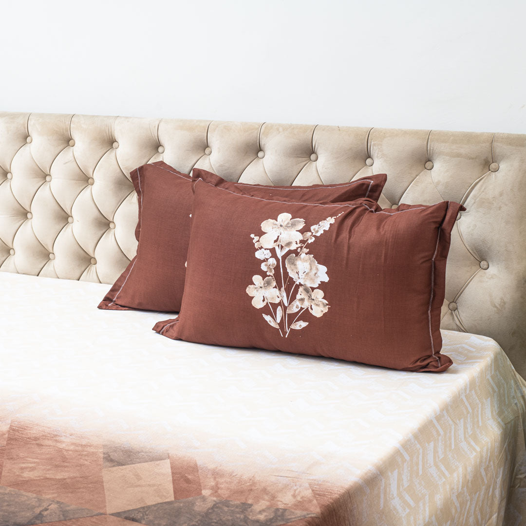 Premium 100% Cotton Rustic Rhapsody Bed Sheet Design Eight