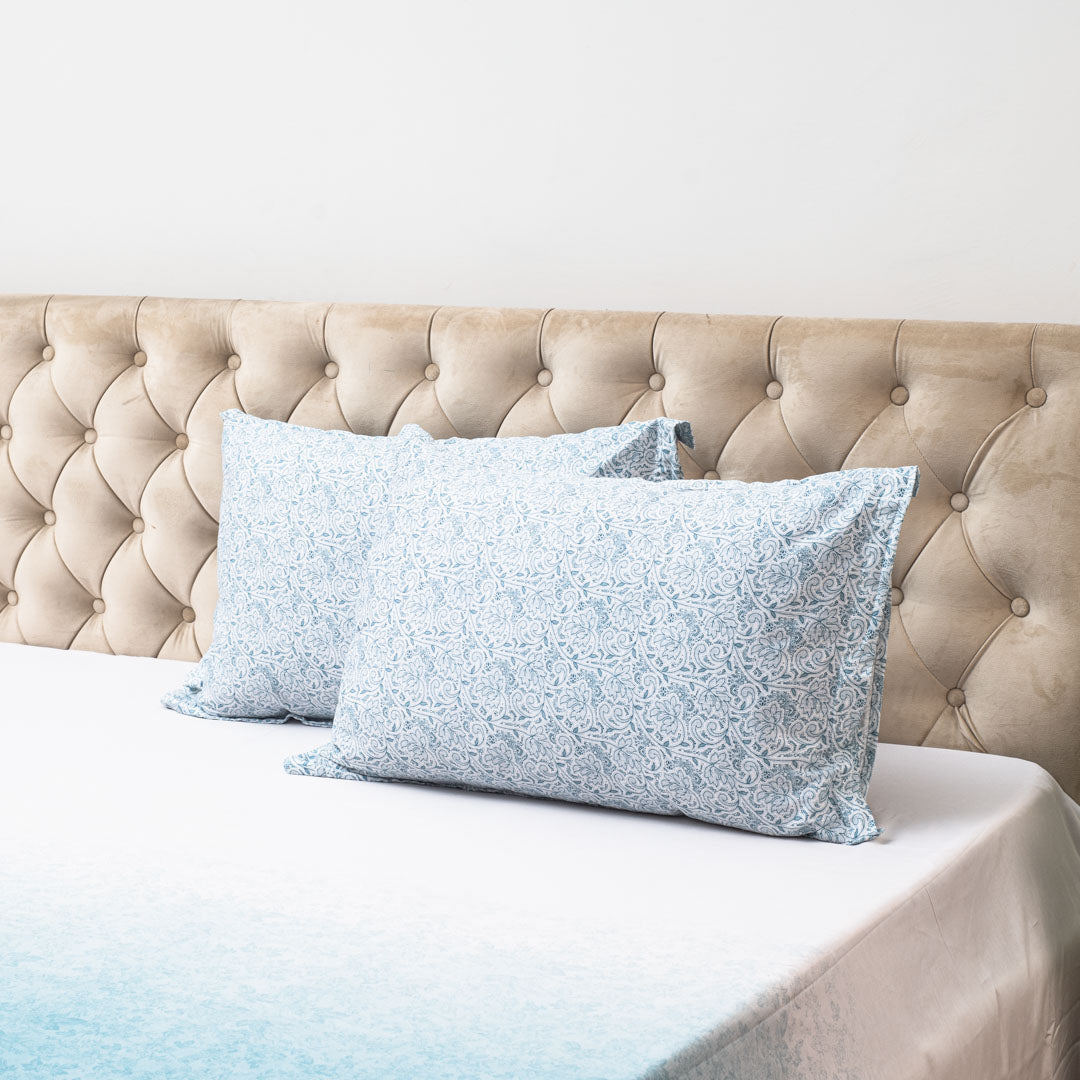 Premium 100% Cotton Frosted Sky Bed Sheet Design Nine