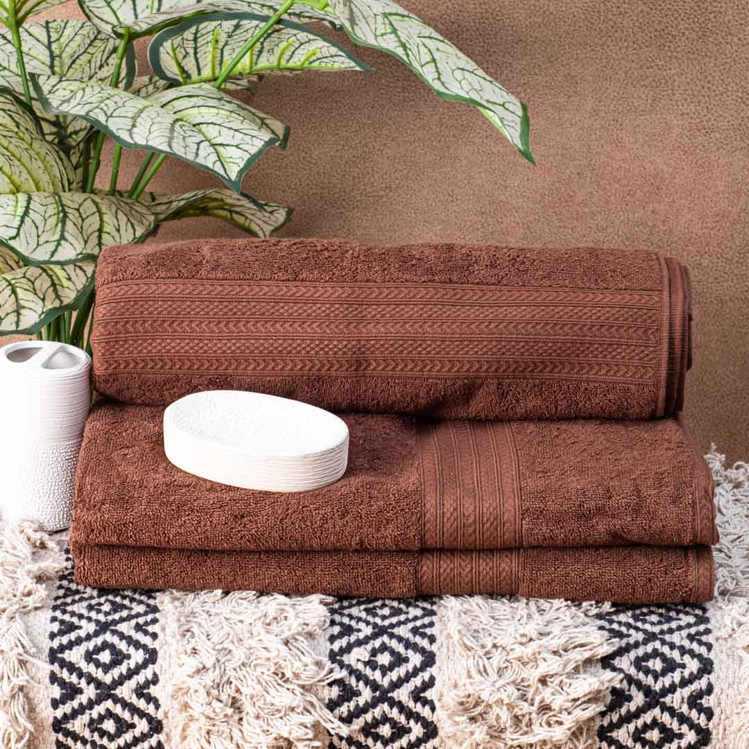 Premium Cinnamon Soft Joy Bath Towel