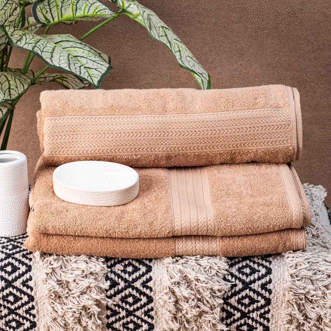Premium Cinnamon Soft Joy Bath Towel