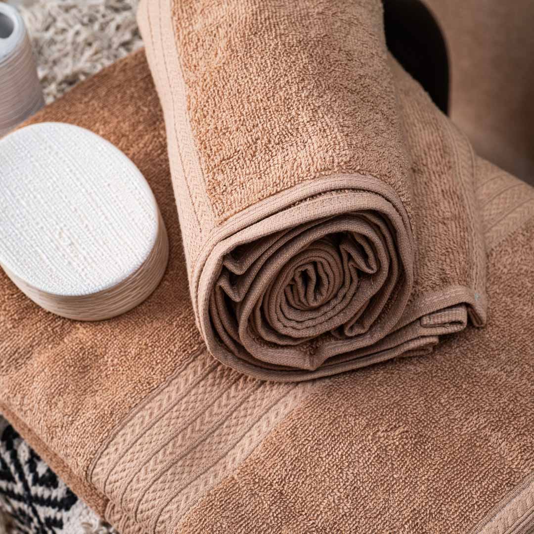 Premium Cinnamon Soft Joy Bath Towel