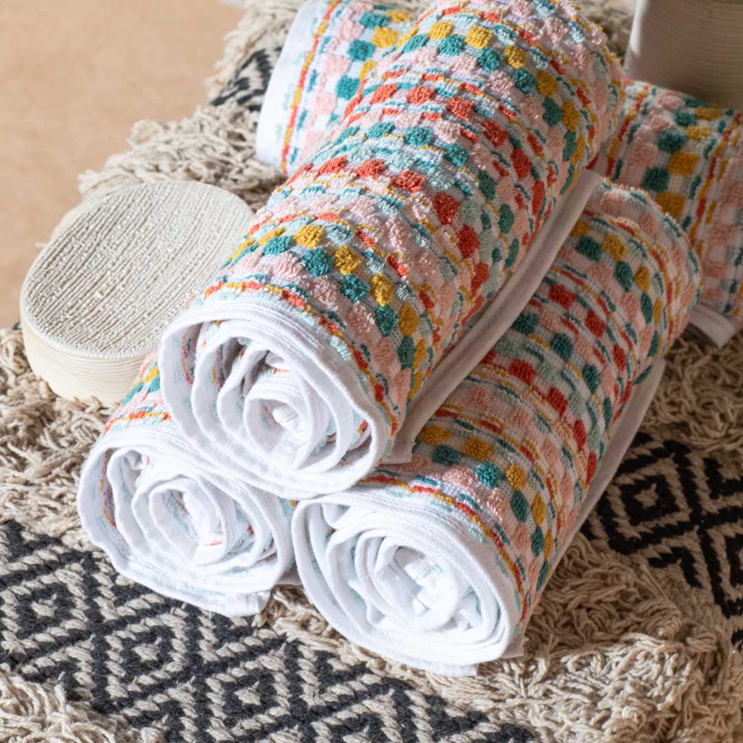 Premium Rainbow Stripe Hnad Towel Design One