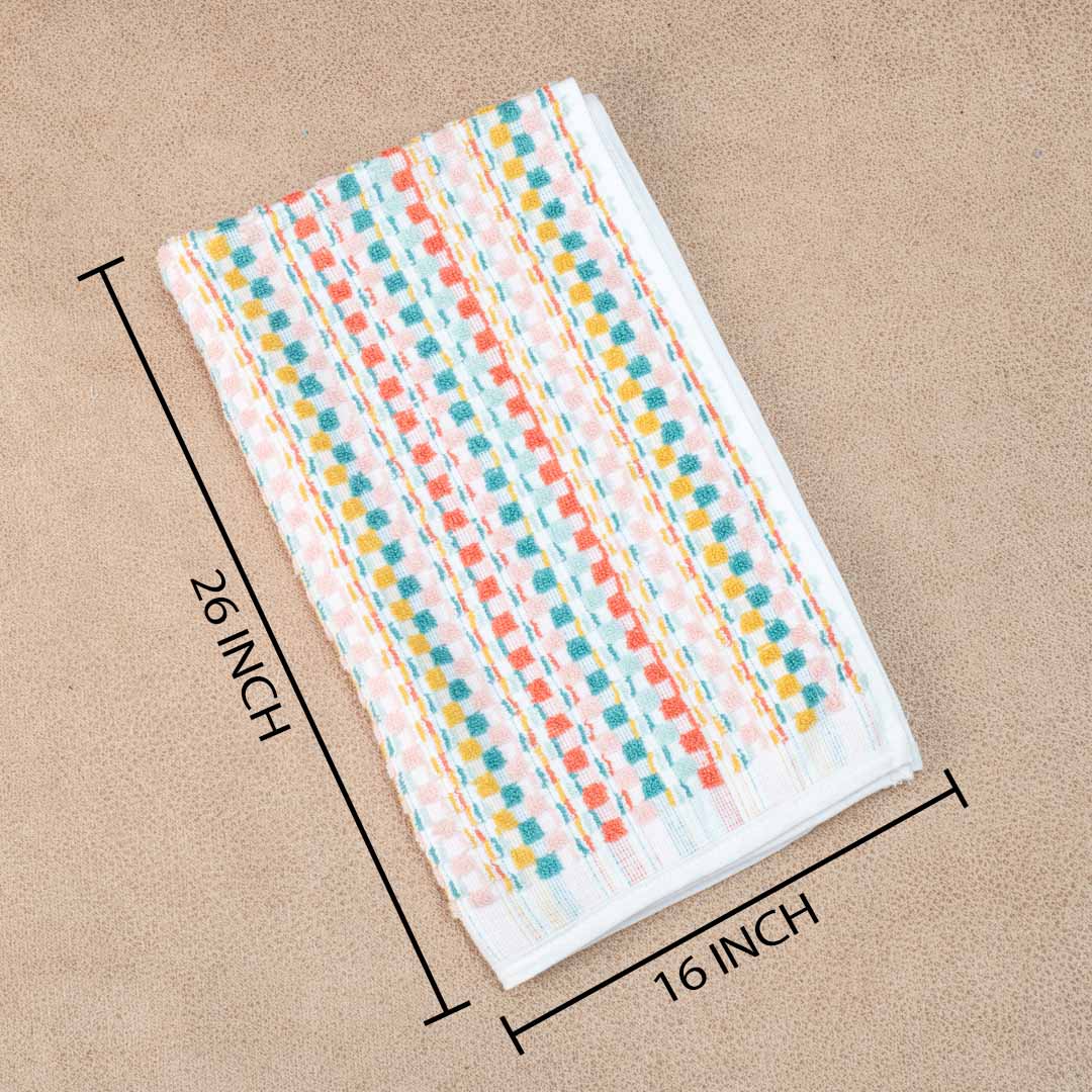 Premium Rainbow Stripe Hnad Towel Design One