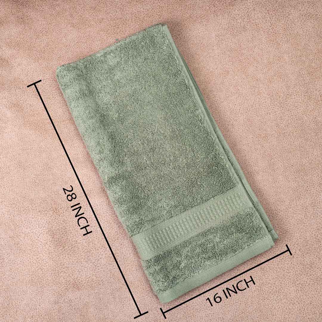 Premium Plain Olive Hand Towle