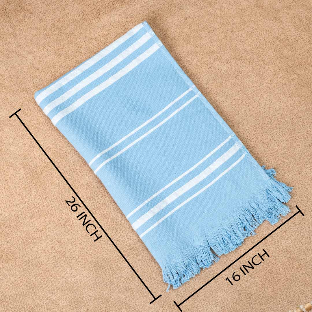 Premium Earthstone Stripe Turkish Hand Towel