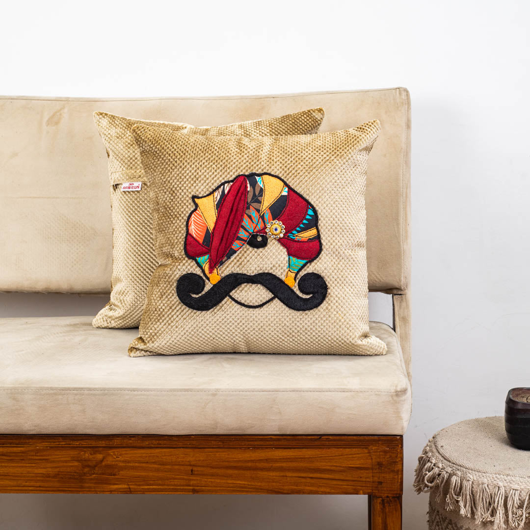 Mr. Rajasthan Design Traditional Cushion Cover