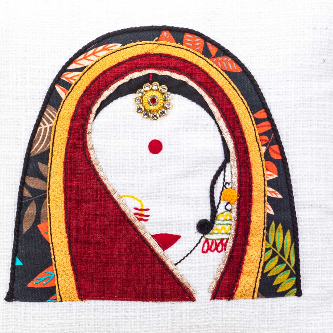MR. RAJASTHAN And MRS. RAJASTHAN Combo Traditional Cushion Cover
