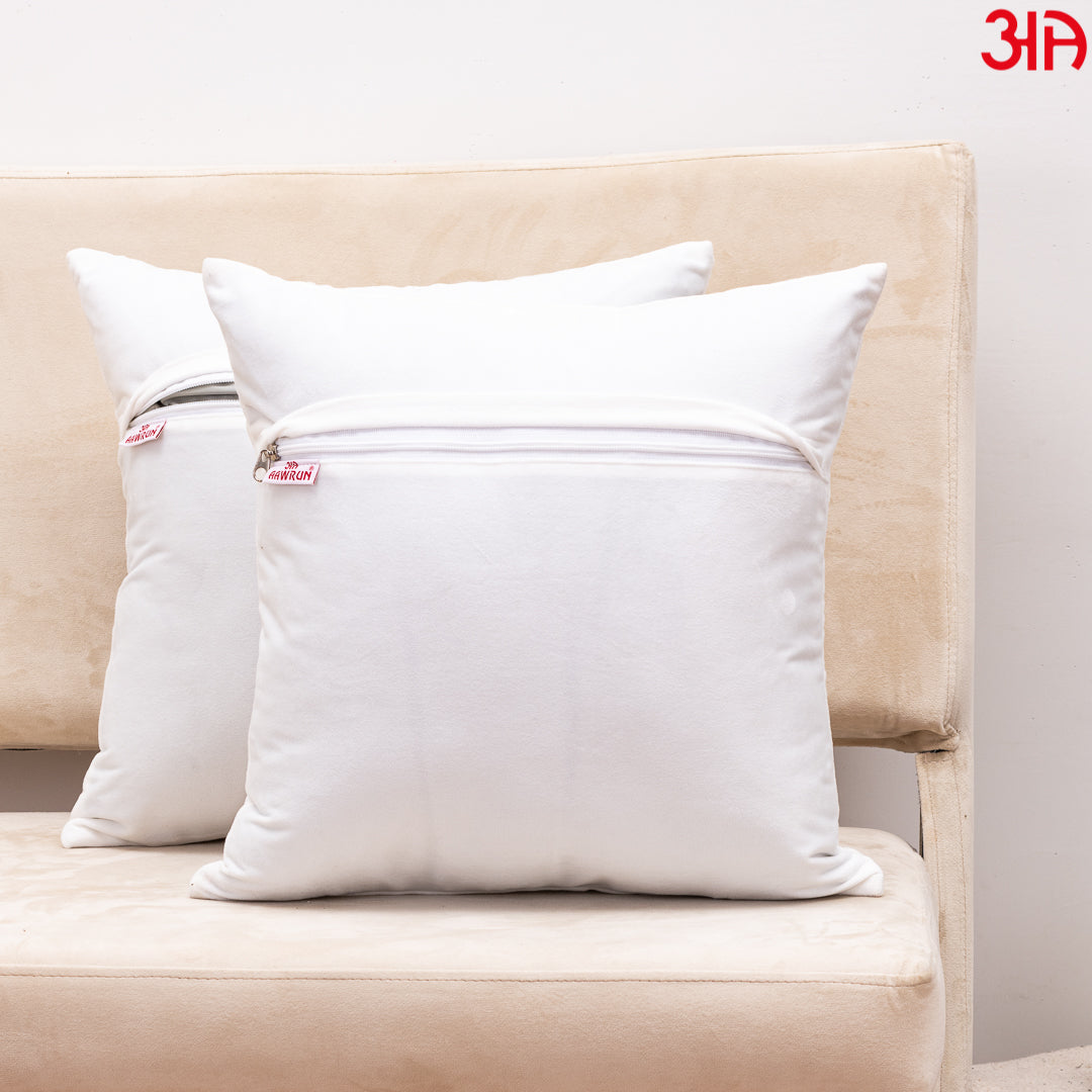 Rangoli Floral Cushion Cover 16x16 Inch