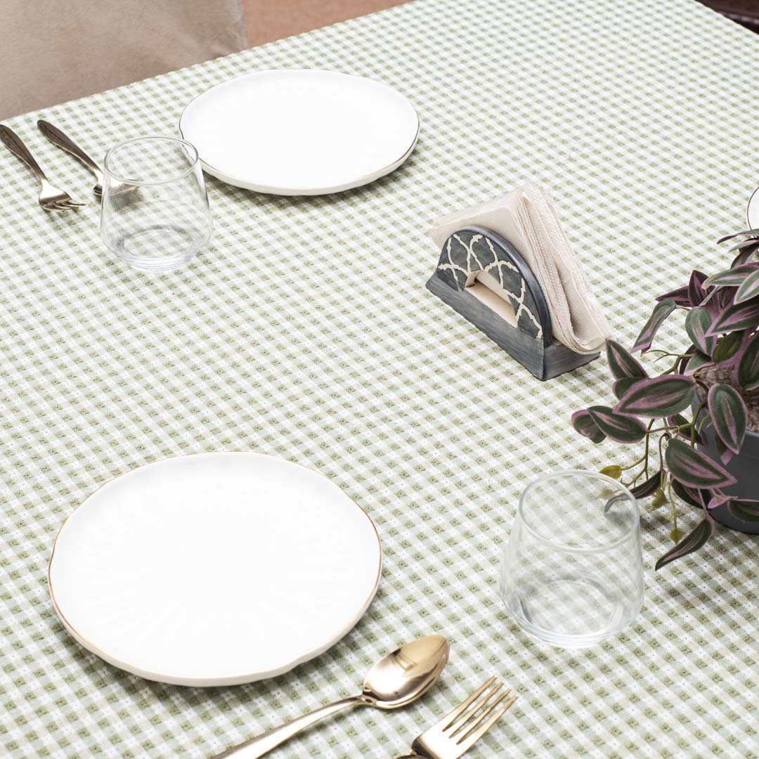 Checkered Plaid Tablecloth