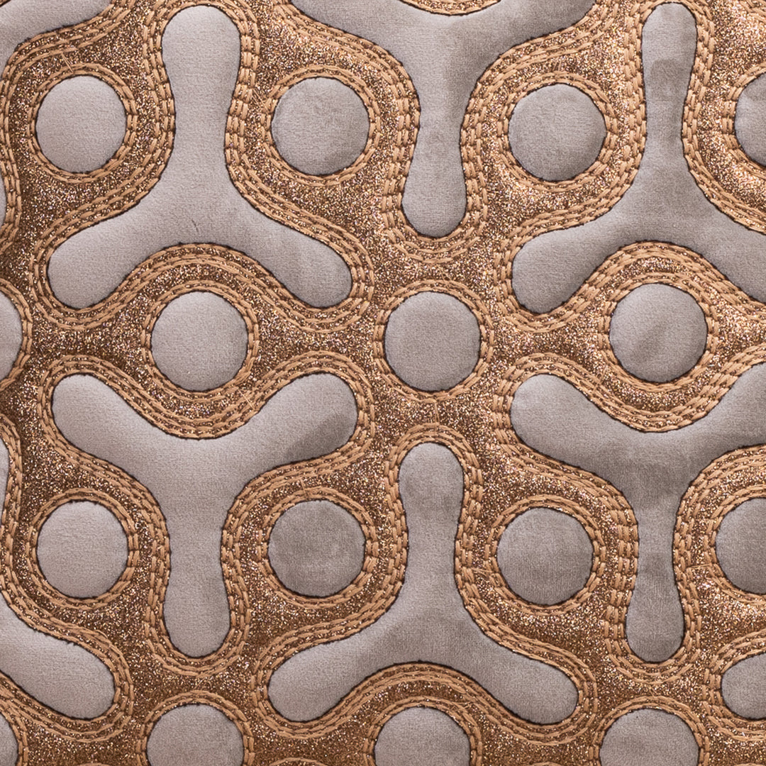 Artis-Stitch Grey Velvet Cushion Cover – 16x16 Inch Stylish Home Décor