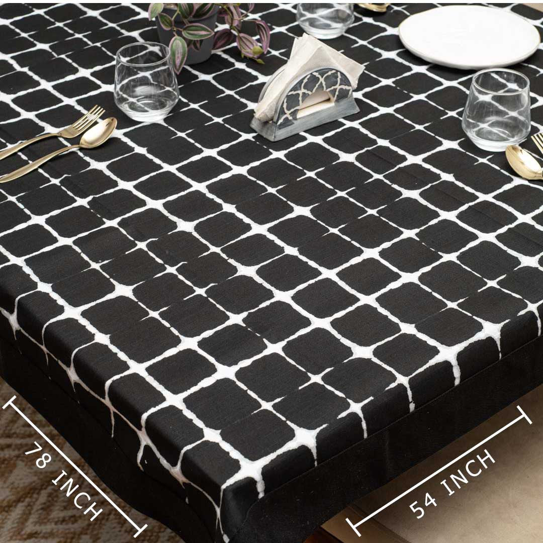 Black & White Geometric Tablecloth
