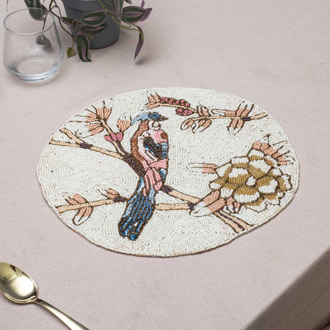 Handcrafted Rustic Robin Table Mat