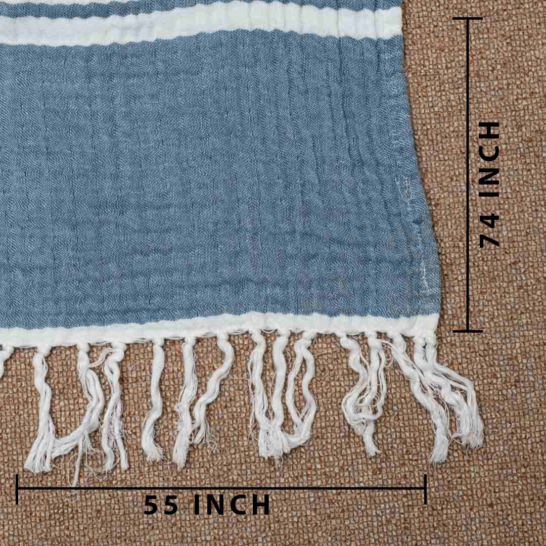 The Mariner Stripe Cozy Sofa Throw