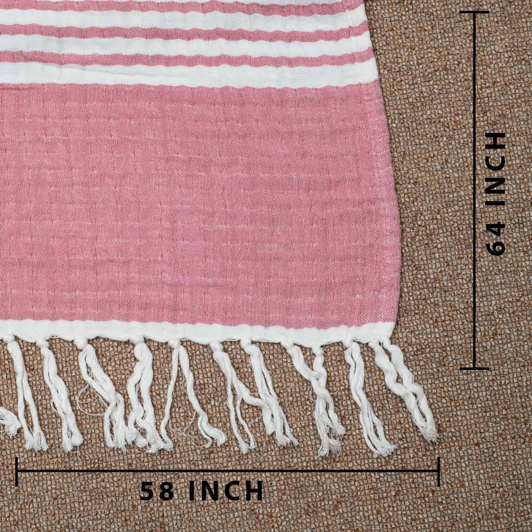 Pastel Stripe Cozy Sofa Throw