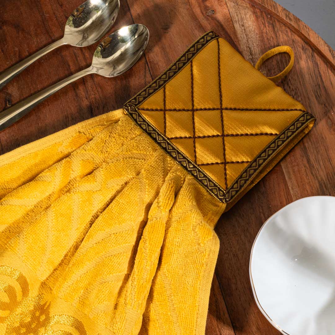 Luxury Kitchen Towel with Satin Quilted