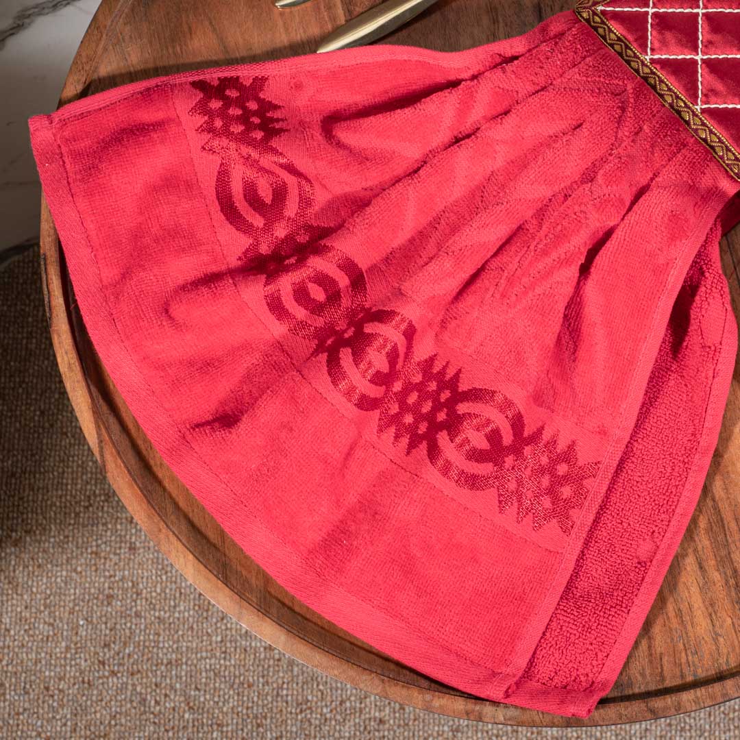 Luxury Kitchen Towel with Satin Quilted