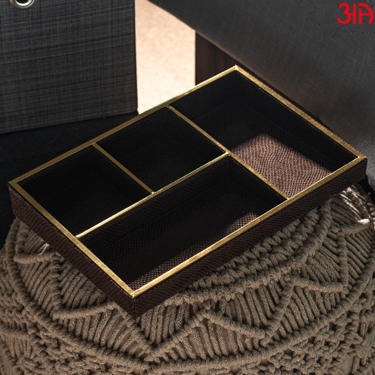 Blue Organizer Tray ( 4 Pockets ) (33x22x4.5)-CM