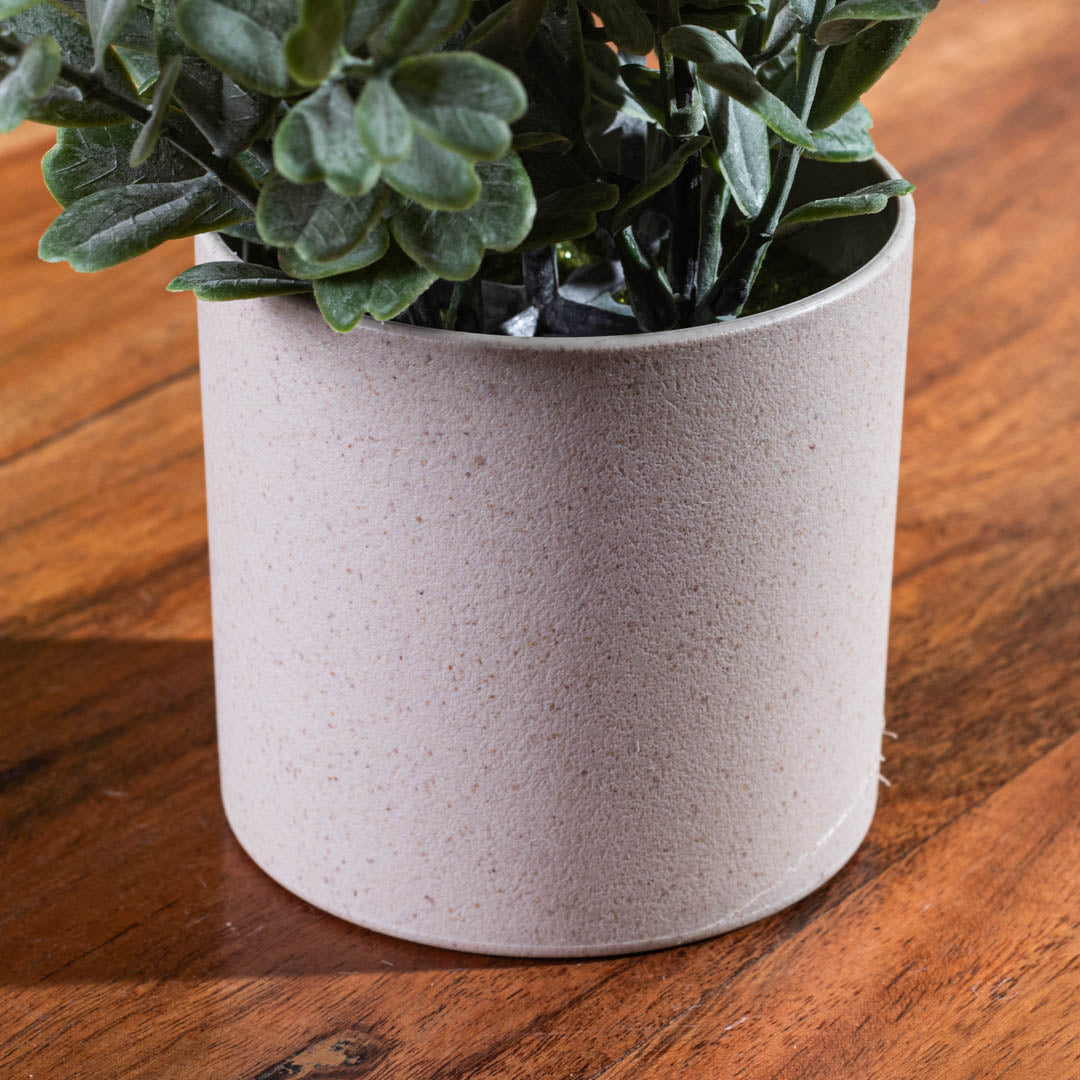 Peach Artificial Flower Pot – 8×20cm PVC Plastic & Nylon