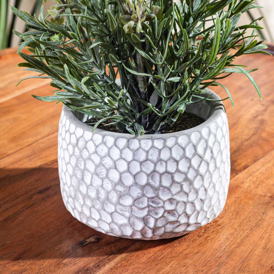 Violet Green Artificial Flower Pot – 11×27cm PVC Plastic & Nylon