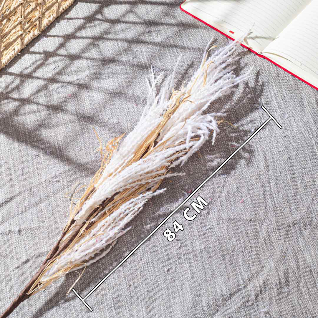 Cream Artificial Flower Bunch – 84cm PVC & Nylon