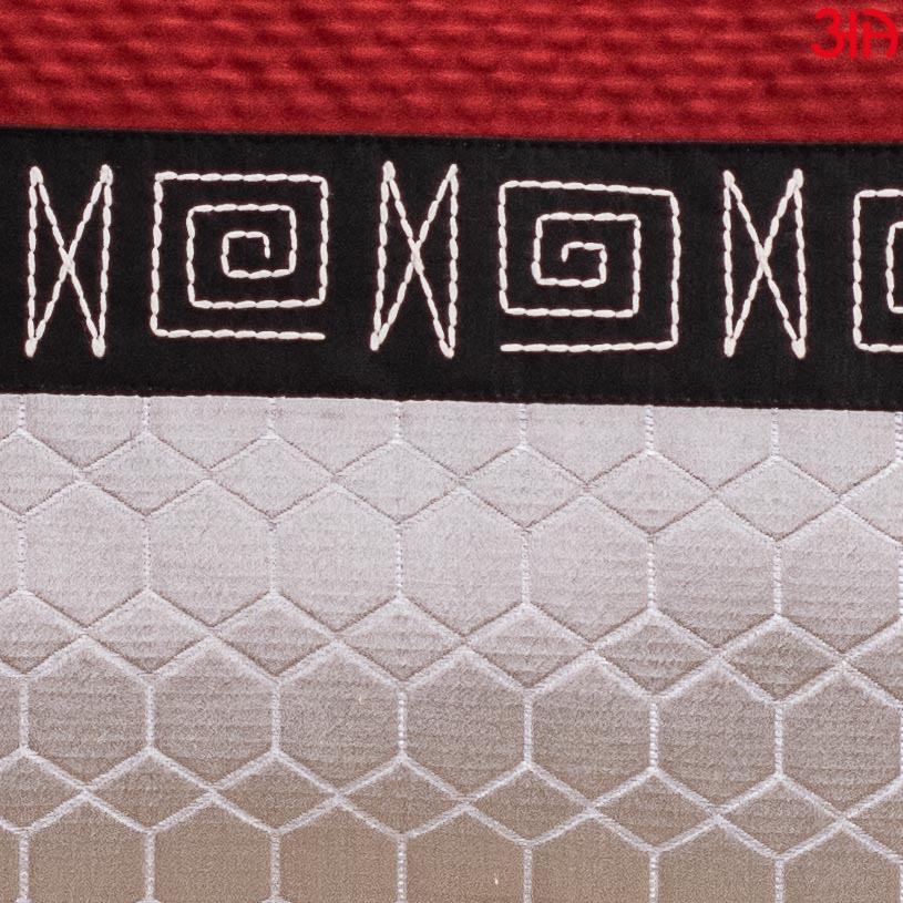 Hexagon Pattern Embossed Cushion Cover