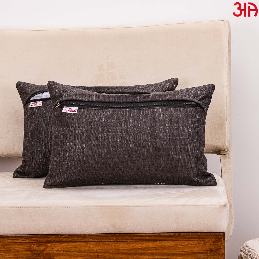 Spades Desgin Embellished Cushion Cover