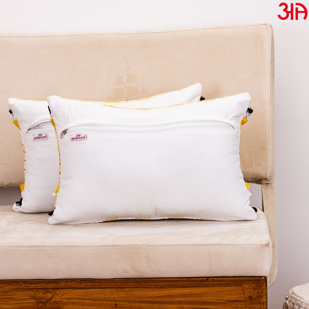 Chic Check Handloom Cushion Cover